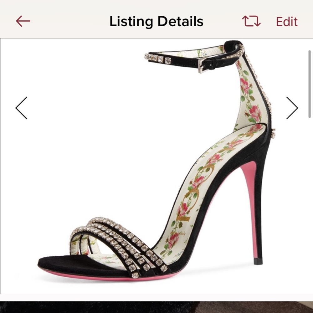 Gucci heels duplicate listing